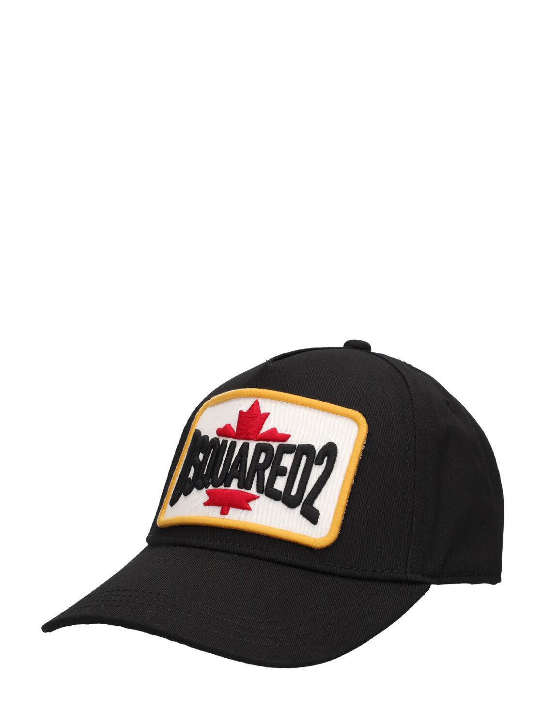 Shop Dsquared2 Cotton Logo Baseball Cap In Black