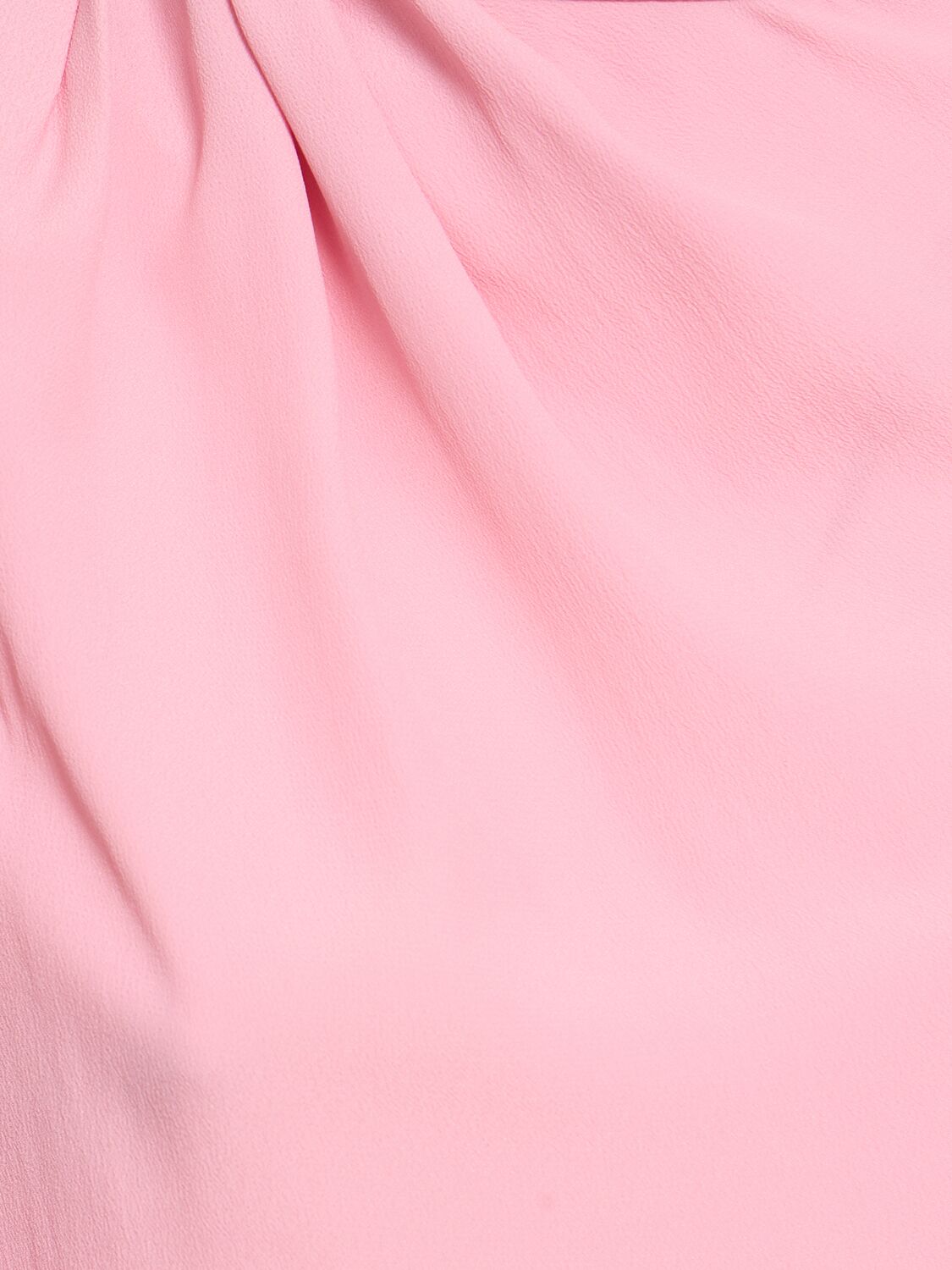 Shop Msgm Silk Blend Bell Sleeve Shirt In Pink