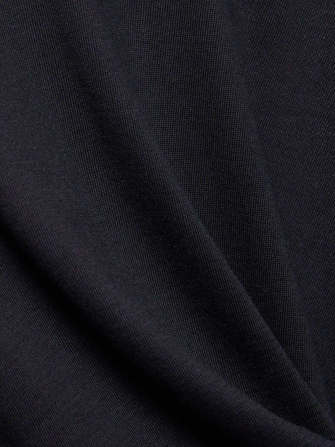 Shop Tagliatore Silk & Cotton Crewneck Sweater In Navy
