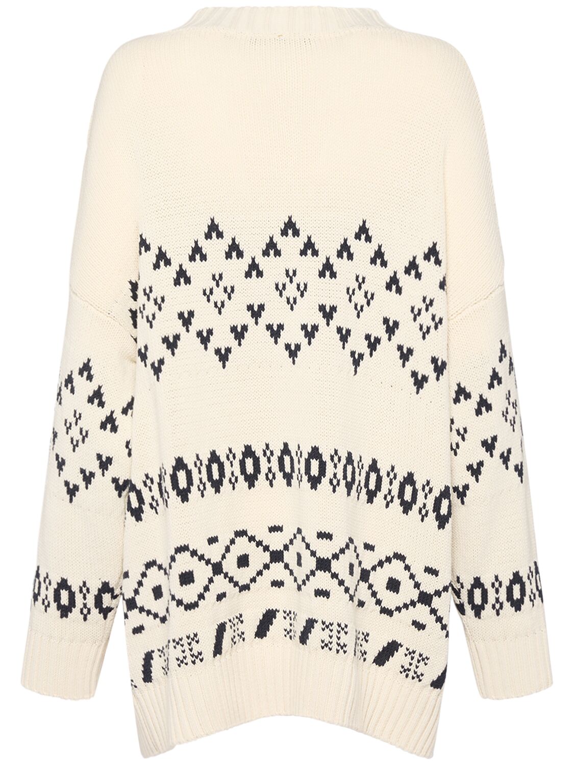 Shop Weekend Max Mara Acacia Embroidered Cotton Blend Cardigan In White/black