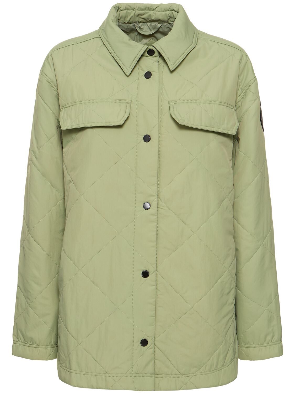 Canada Goose Albany Quilted Tech Shirt Jacket In Green