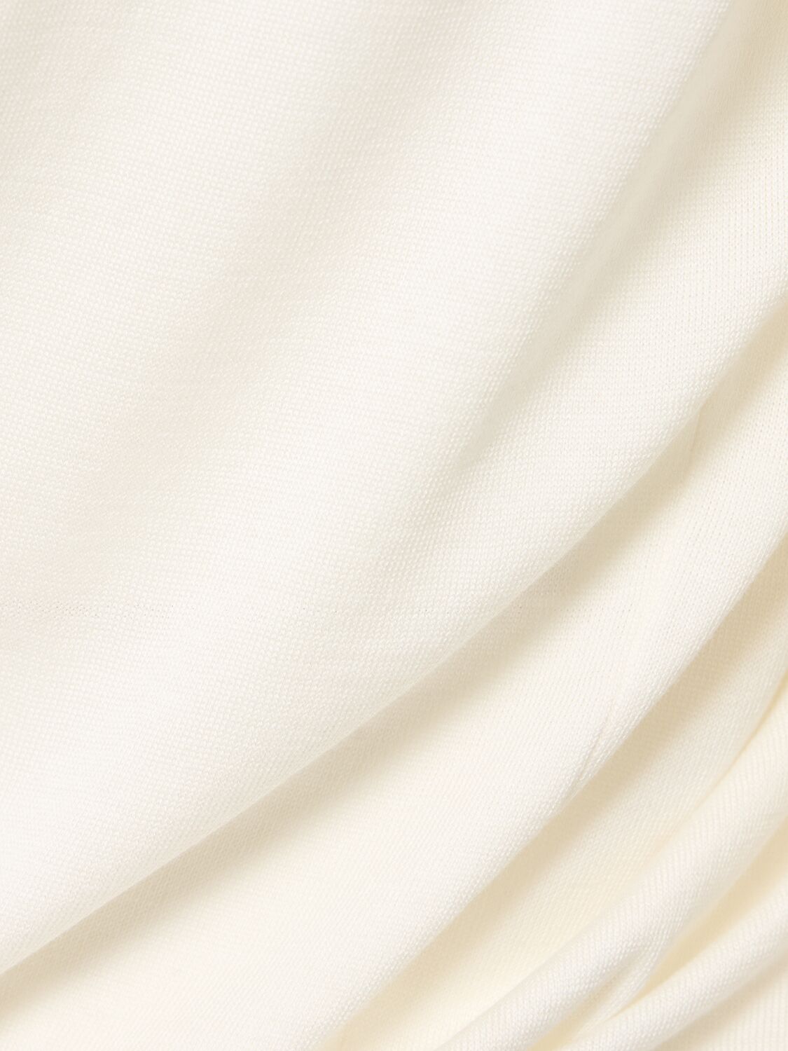Shop Tagliatore Silk & Cotton Crewneck Sweater In White