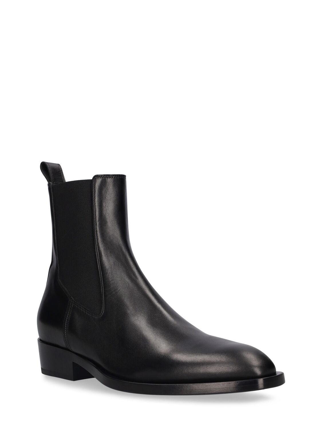 Shop Mattia Capezzani Gaucho Leather Texan Boots In Black