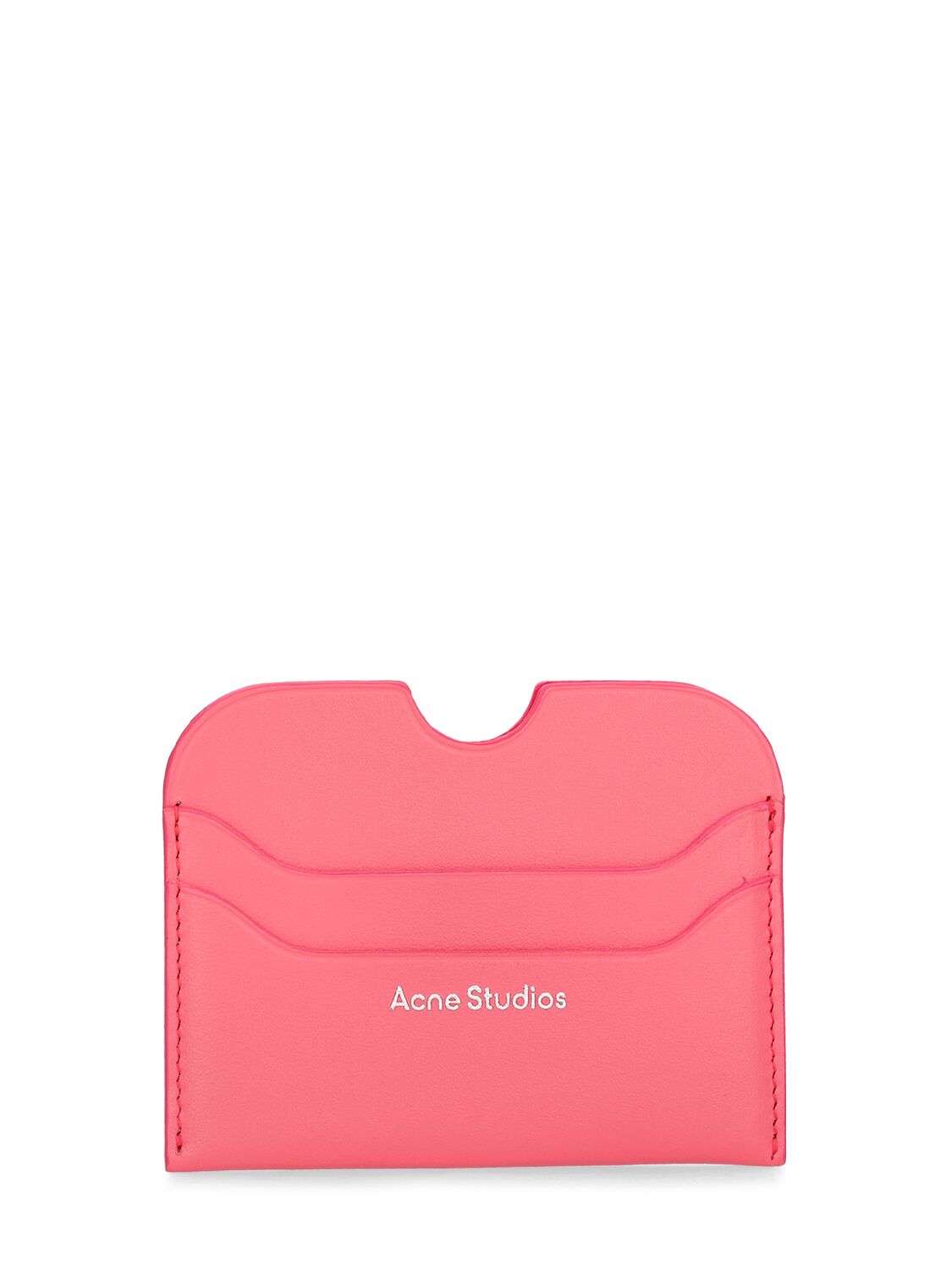 Shop Acne Studios Large R Elmas Leather Card Holder In Pink