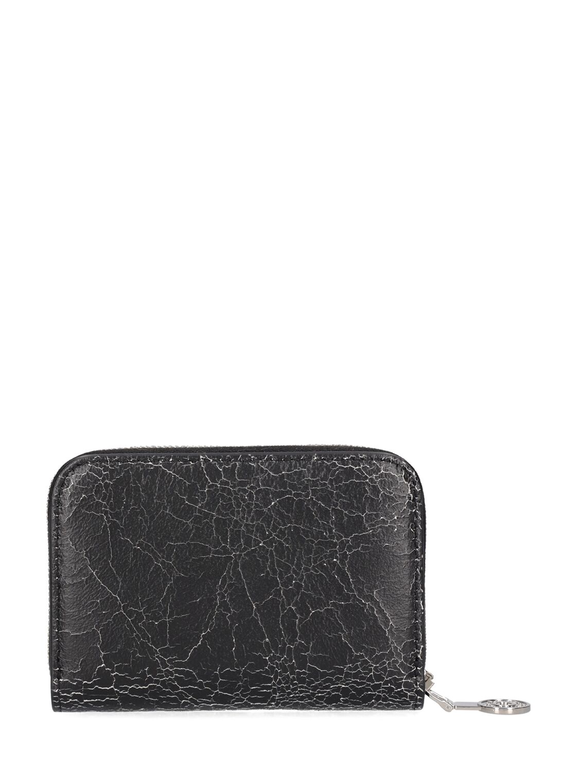 Shop Acne Studios Acite Leather Zip Around Wallet In Black