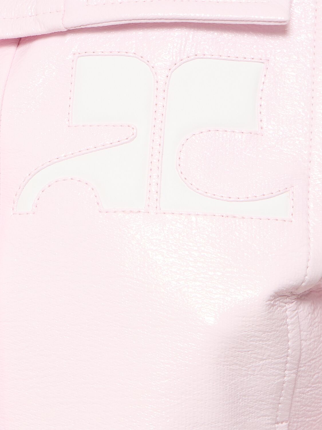Shop Courrèges Vinyl Jacket In Pink