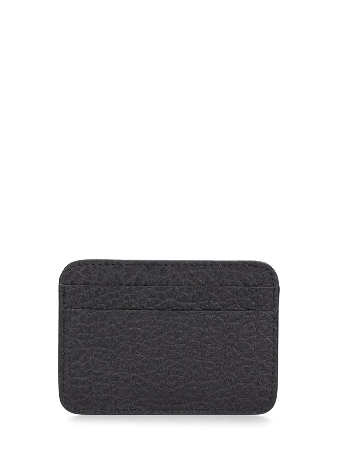 Shop Acne Studios Aroundy Leather Card Holder In Black
