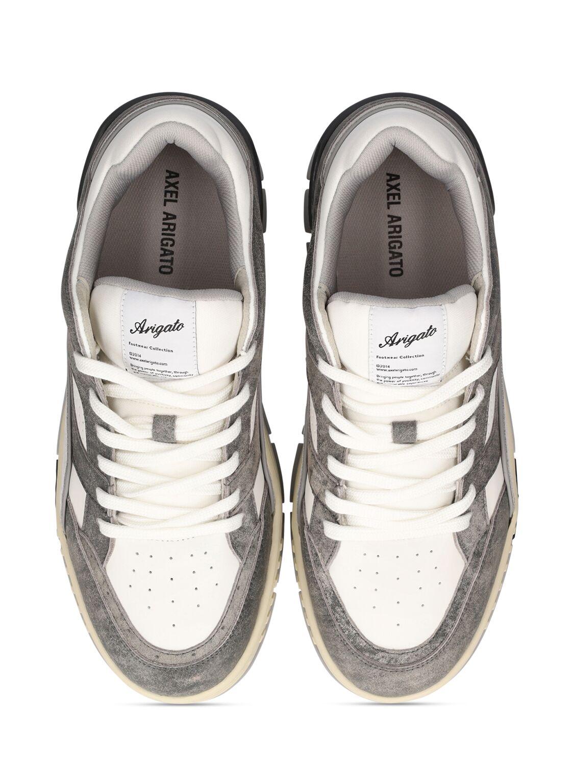 Shop Axel Arigato Area Lo Sneakers In White,grey
