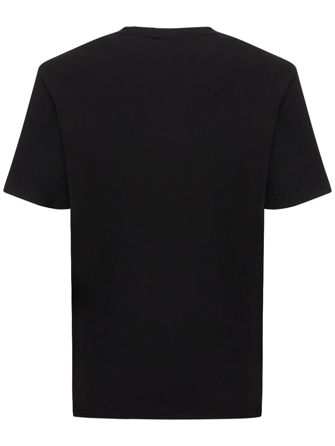 Shop Dsquared2 Printed Japanese Cotton Jersey T-shirt In Black