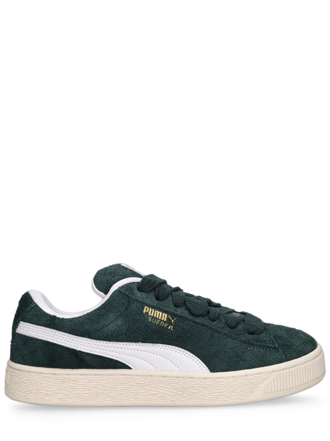 Puma Suede Xl Hairy Sneakers In Green