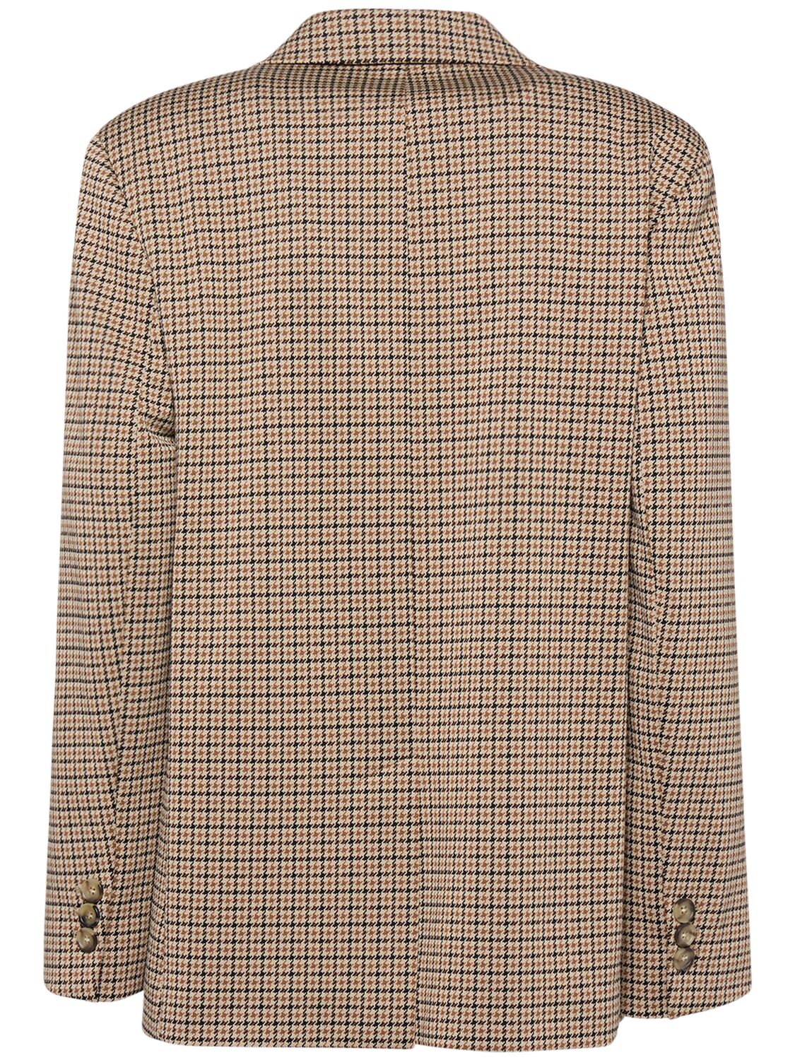 Shop Weekend Max Mara Veletta Houndstooth Jacket In Multicolor