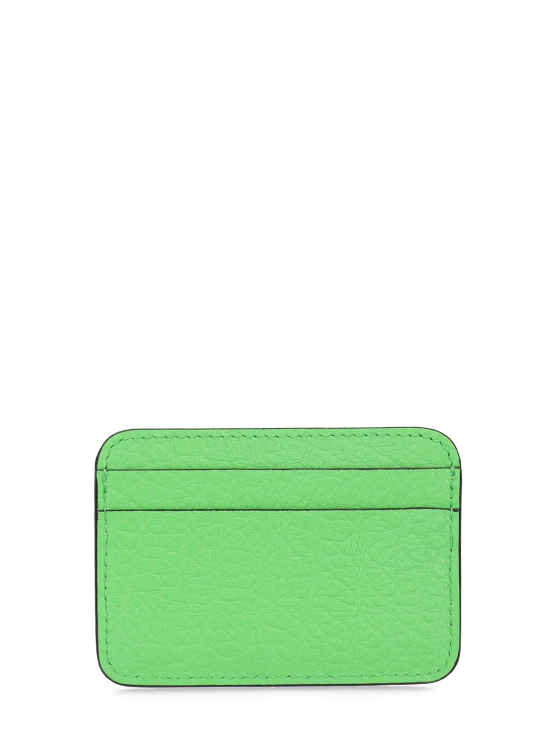 Shop Acne Studios Aroundy Leather Card Holder In Green