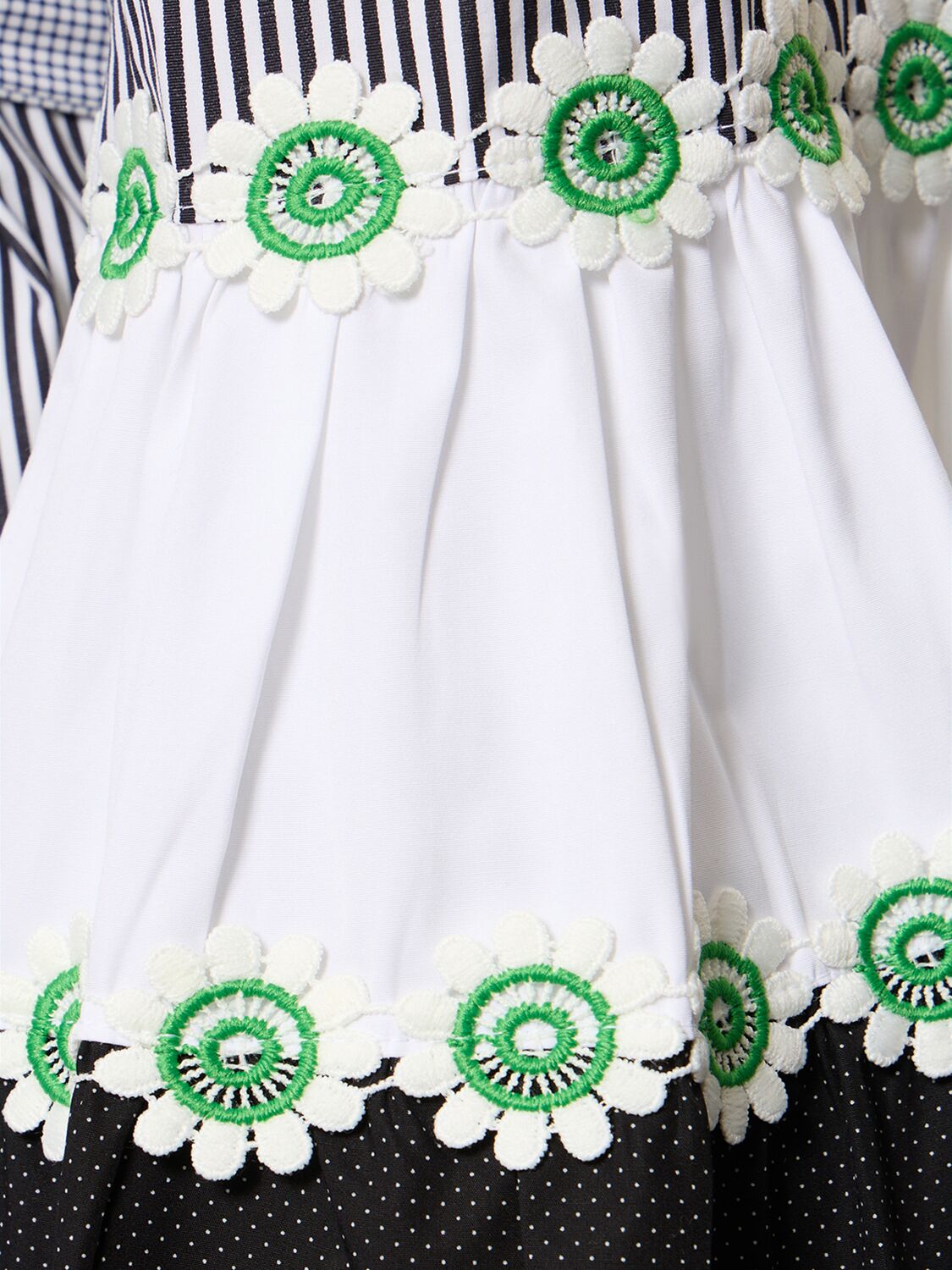 Shop Flora Sardalos Striped Cotton Off-the-shoulder Dress In Multicolor