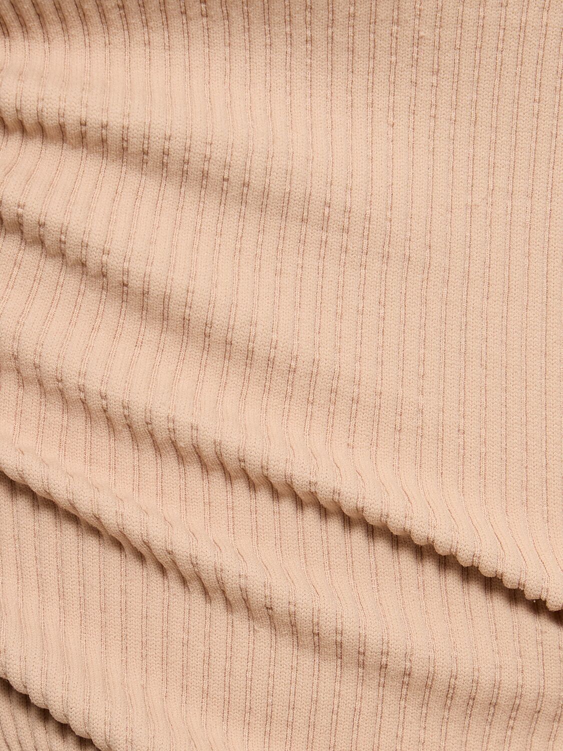 Shop Andreädamo Ribbed Jersey Tank Top In Nude