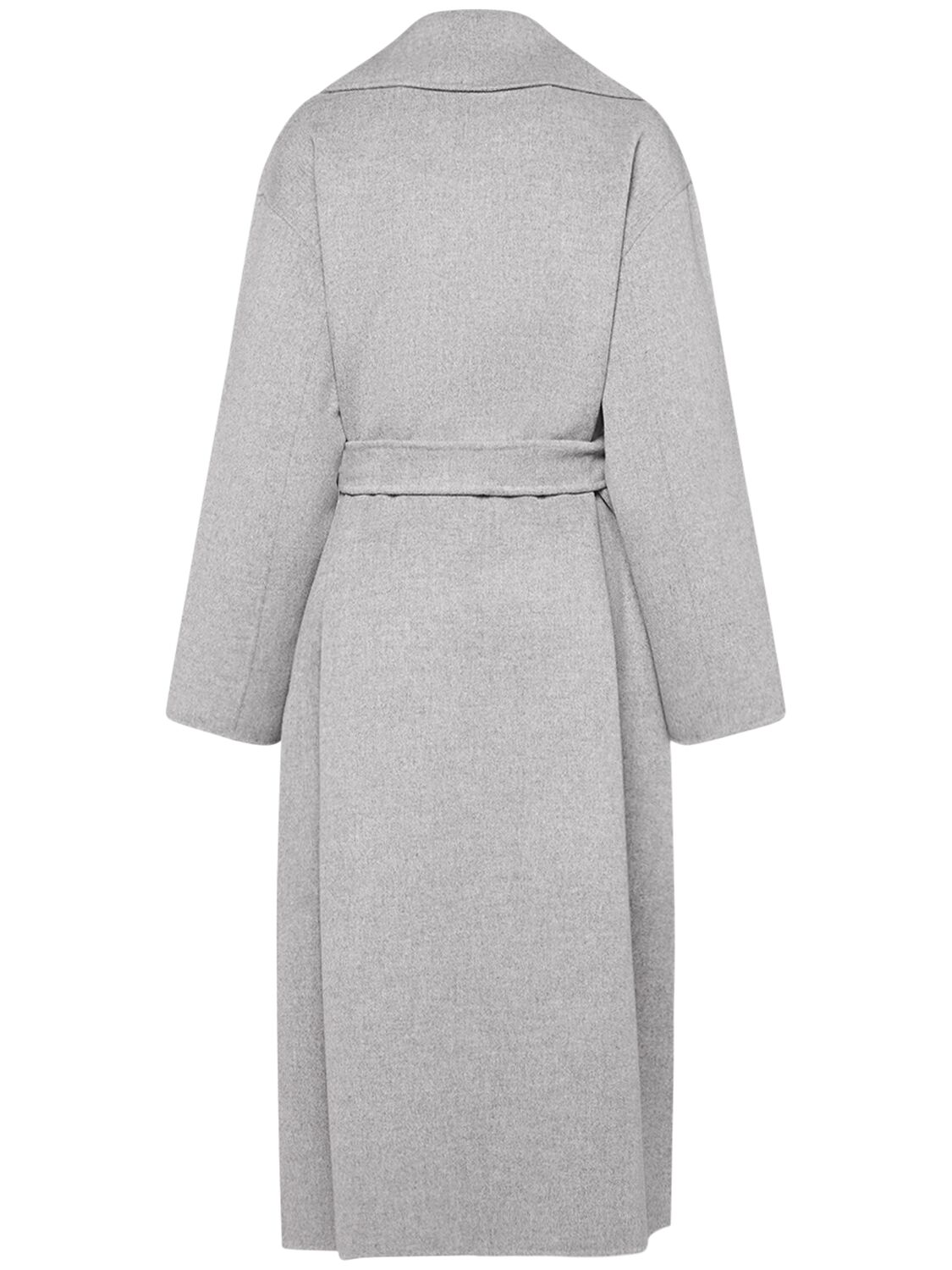 Shop 's Max Mara Olanda Wool Belted Coat In Grey