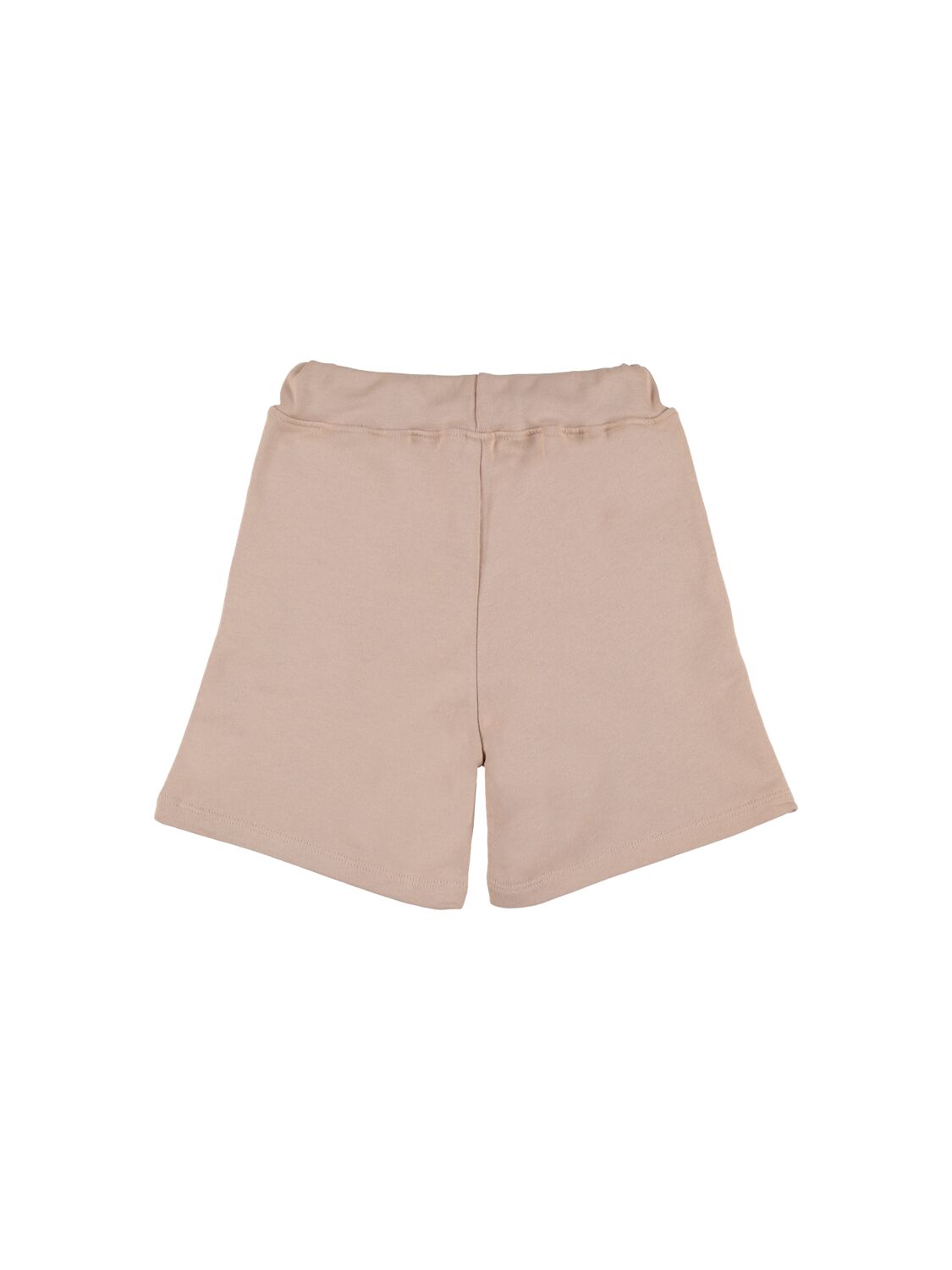 Shop Msgm Cotton Sweat Shorts W/pockets In Beige