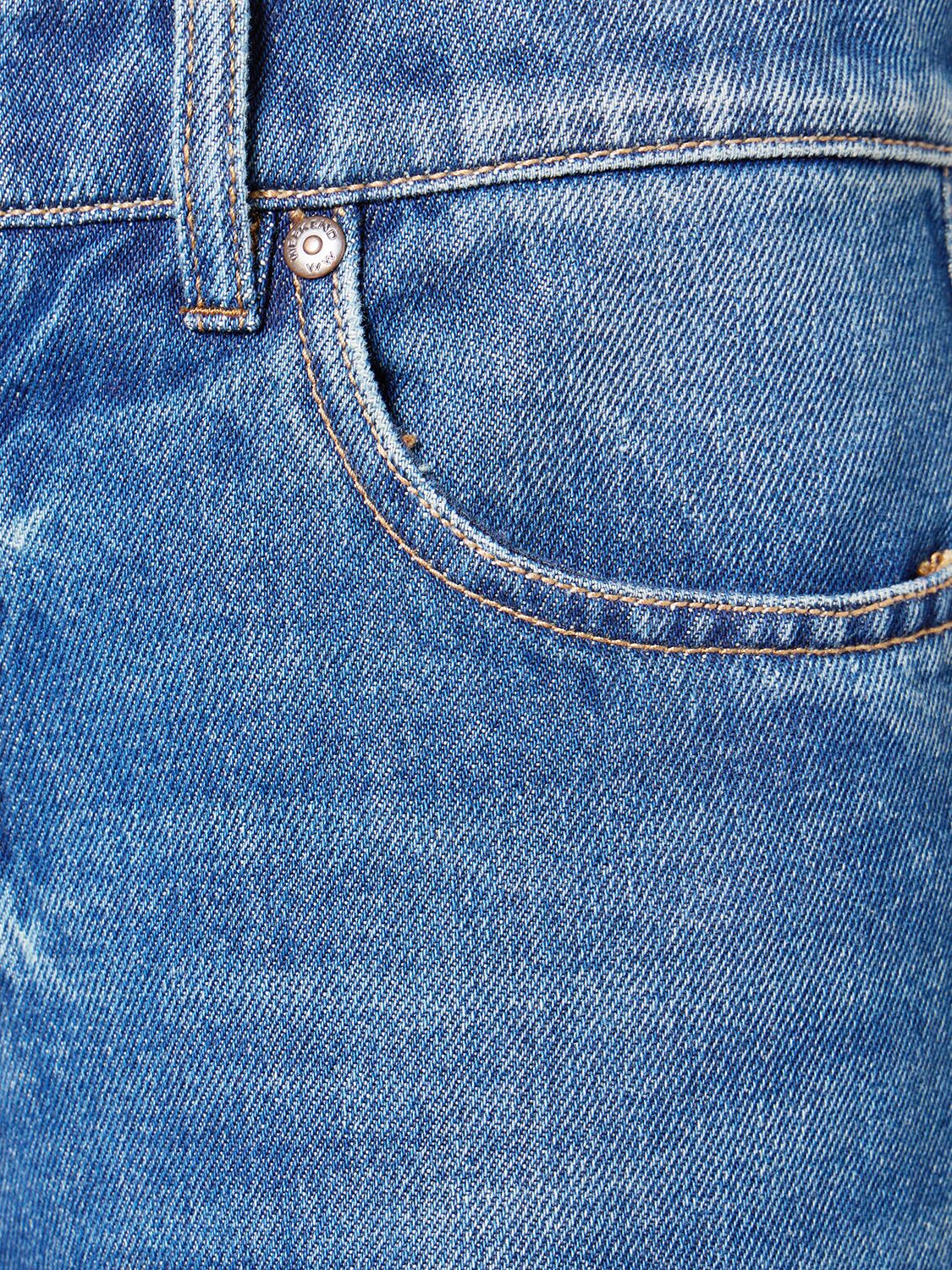 Shop Weekend Max Mara Loris High Rise Denim Straight Jeans In Light Blue