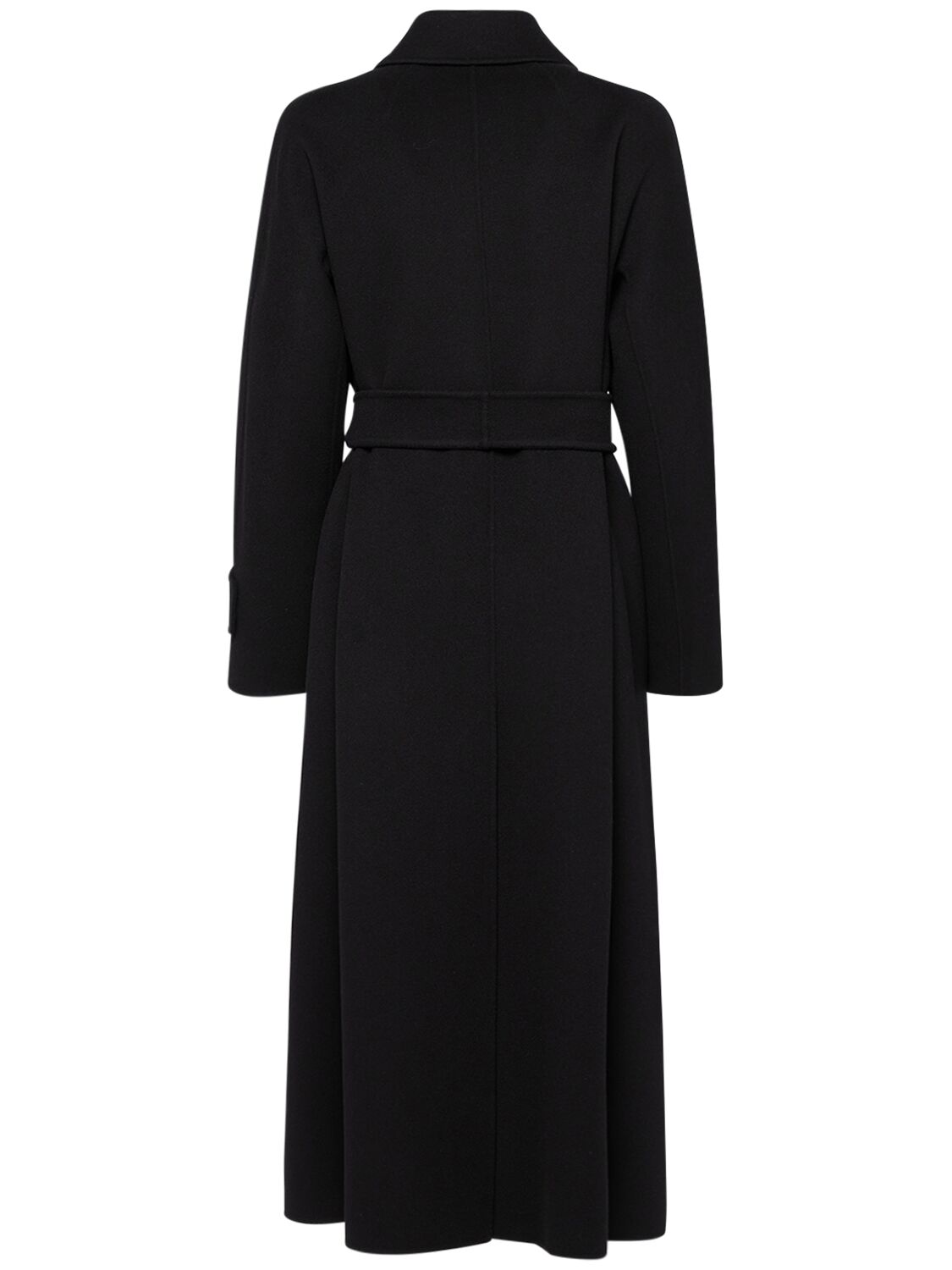 Shop 's Max Mara Hester Wool Trench Coat In Black