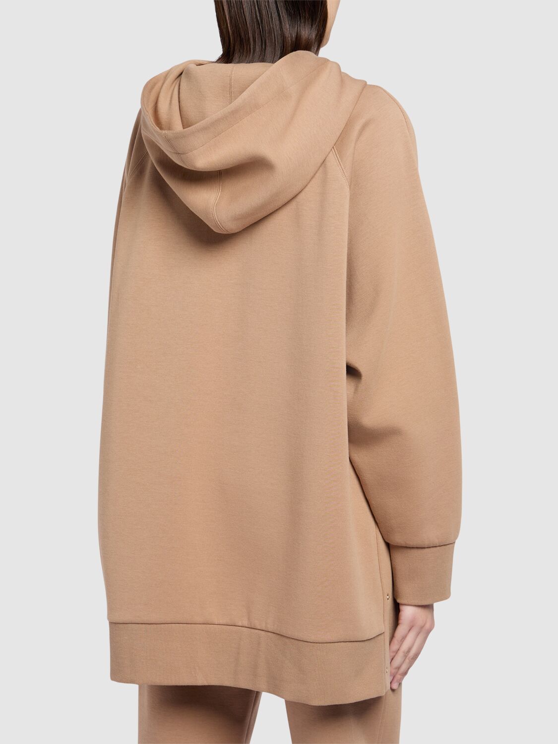 Shop 's Max Mara Ospite Jersey Hoodie In Beige