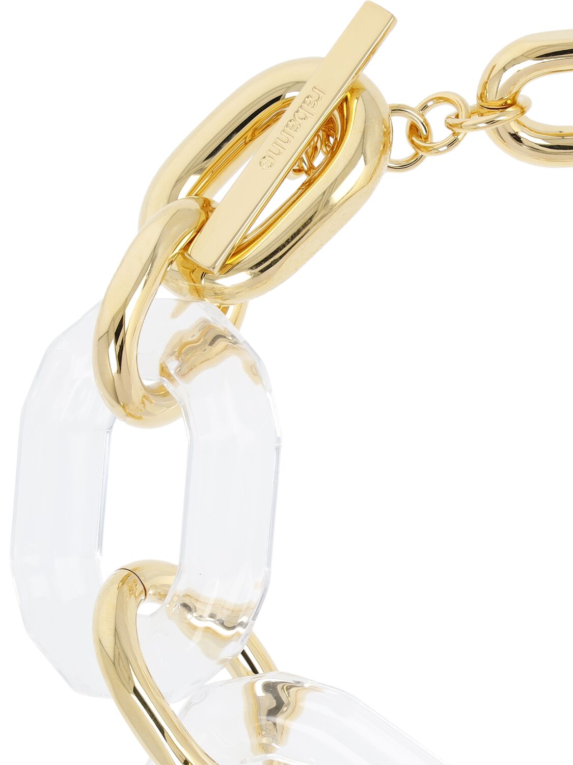 Shop Rabanne Chunky Chain Collier Necklace In Gold
