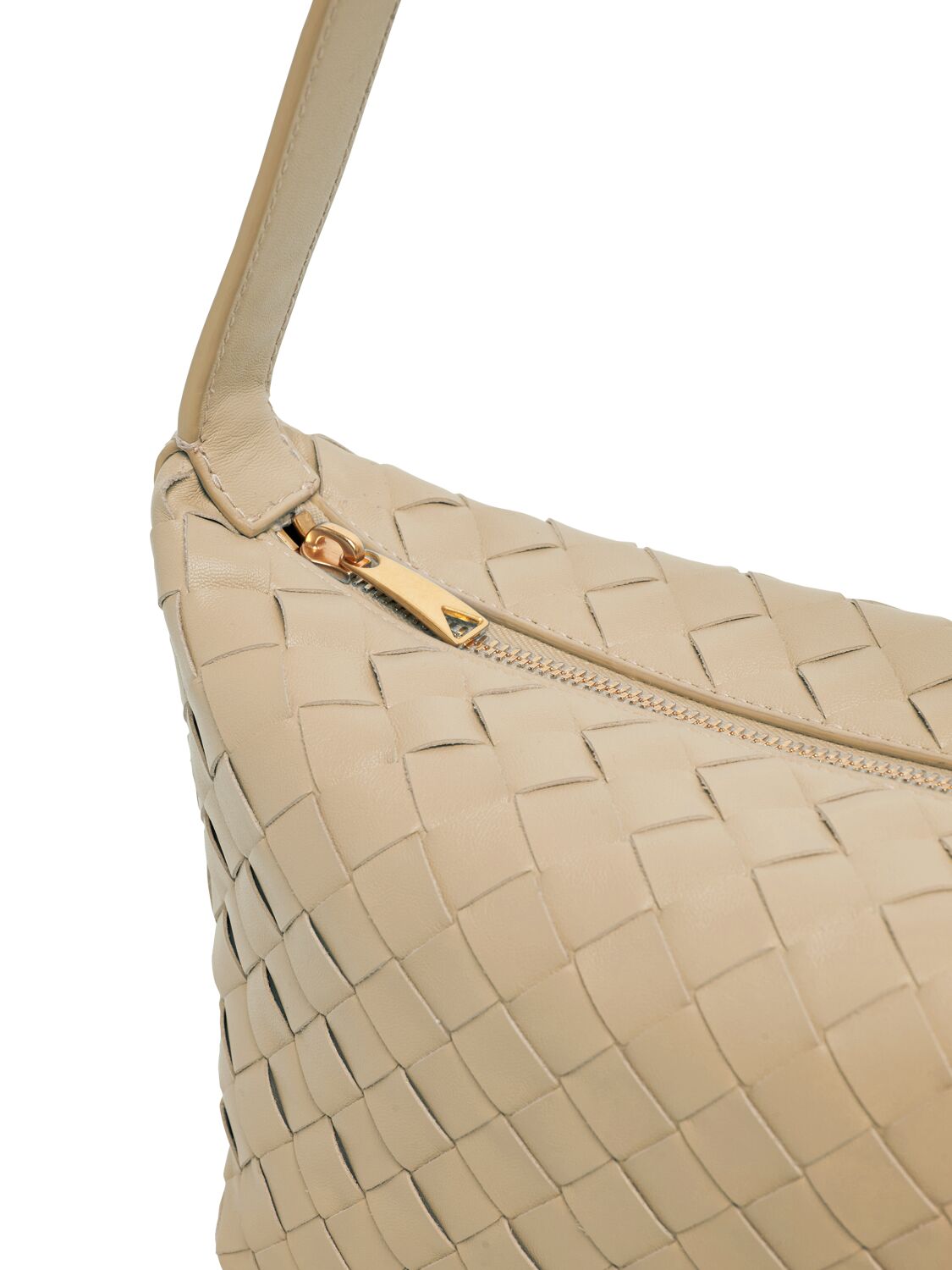 Shop Bottega Veneta Mini Wallace Leather Shoulder Bag In Travertine