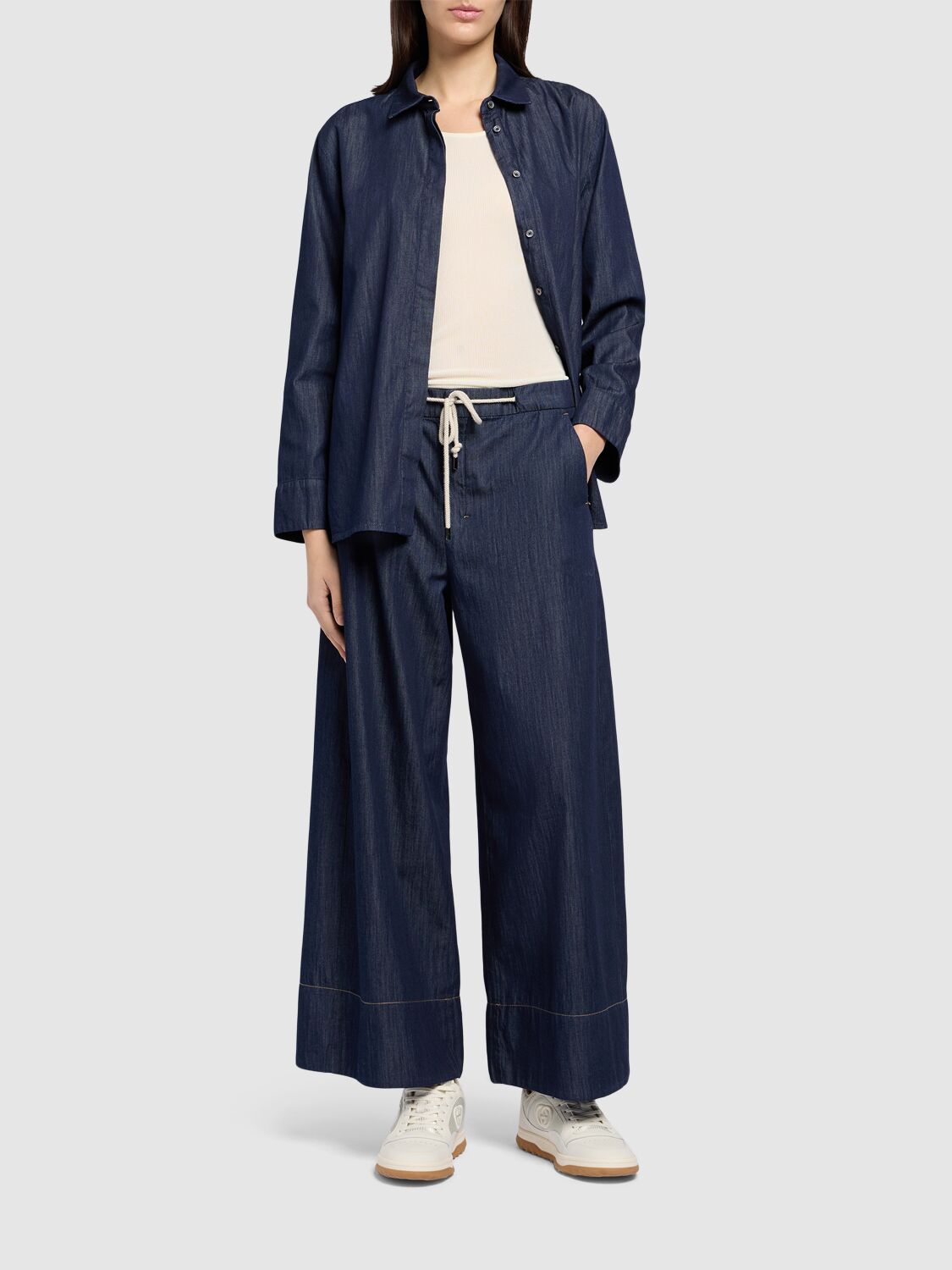 Shop 's Max Mara Salice Denim Shirt In Navy