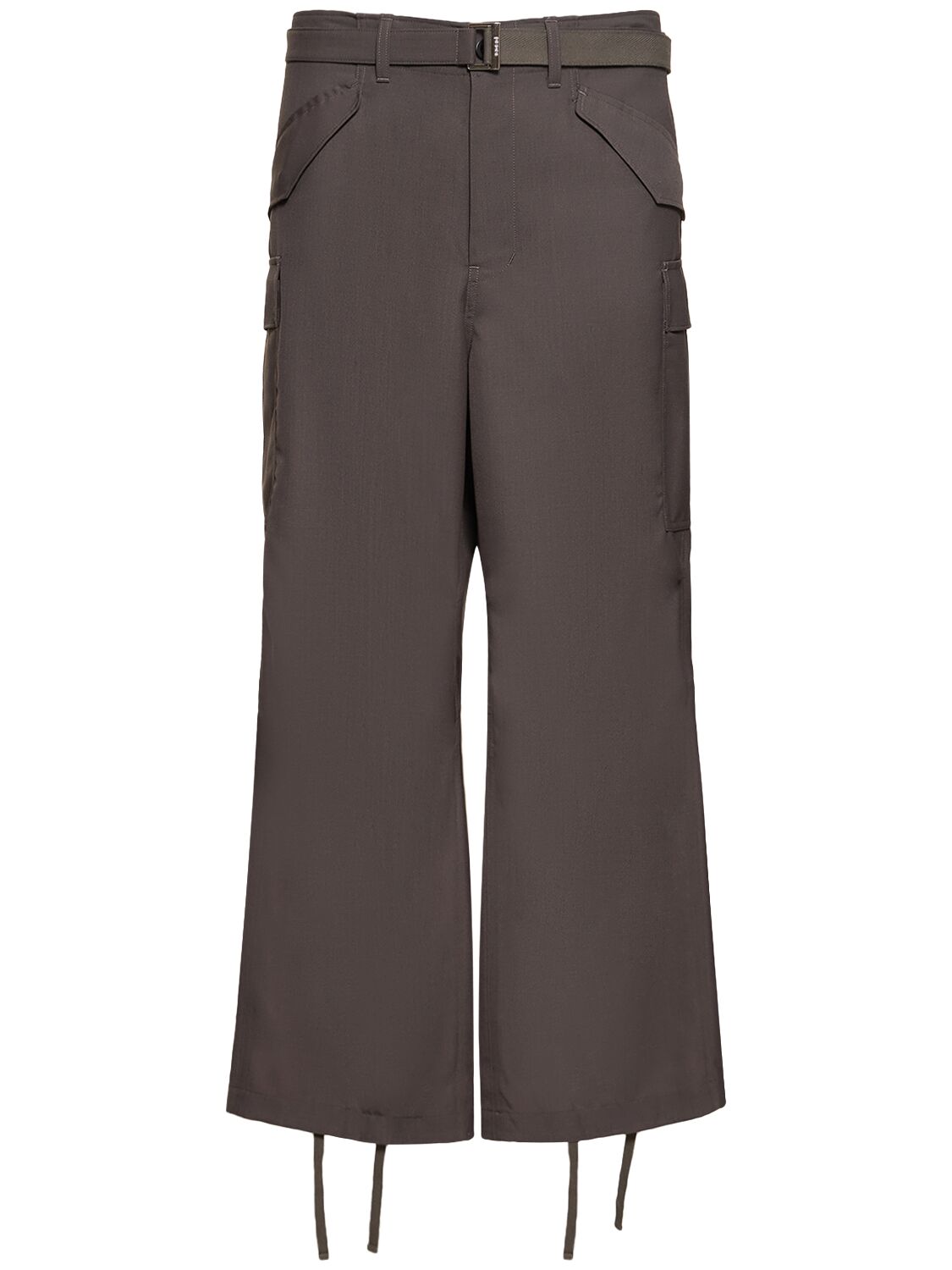 Sacai Tailored Suiting Pants In Taupe