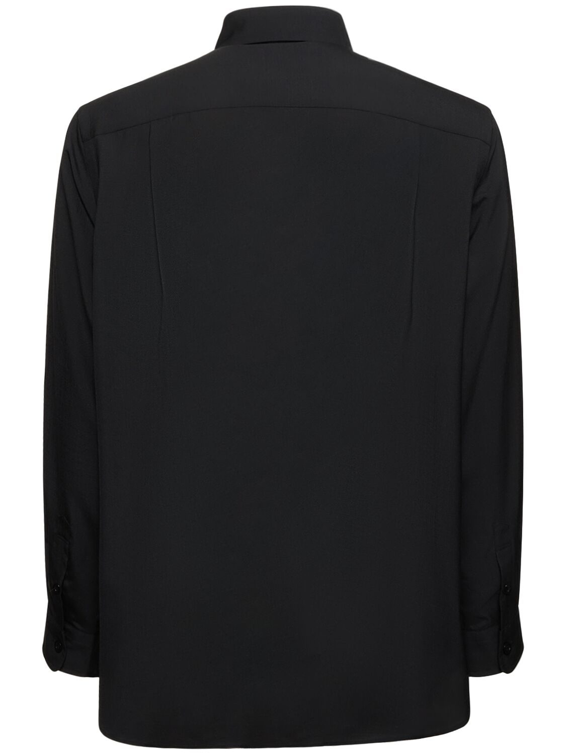 Shop Sacai Tailored Suiting Shirt In Black