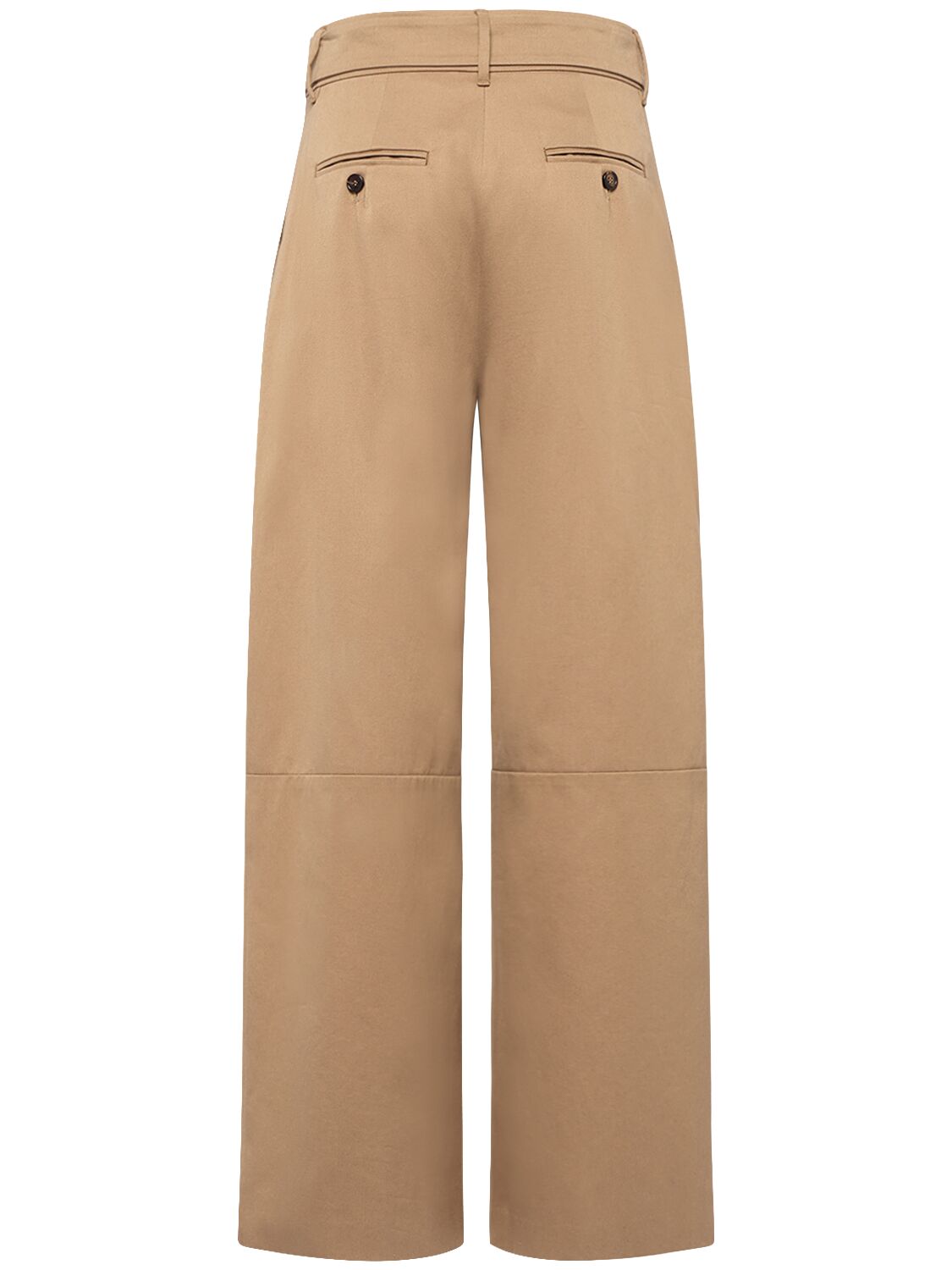 Shop 's Max Mara Dina Cotton Gabardine Wide Pants In Camel