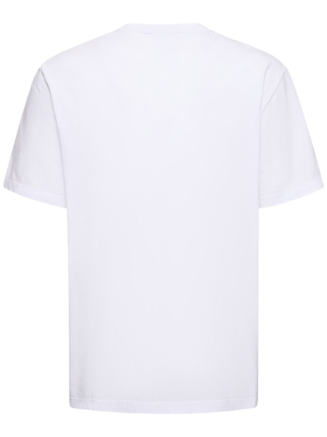 Shop Dsquared2 Printed Japanese Cotton Jersey T-shirt In White