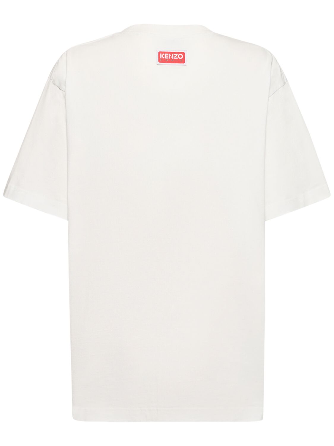 Shop Kenzo Lucky Tiger Oversize Cotton T-shirt In White