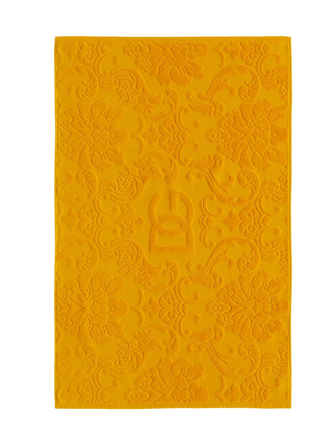 Dolce & Gabbana Cotton Terry Bathmat In Yellow