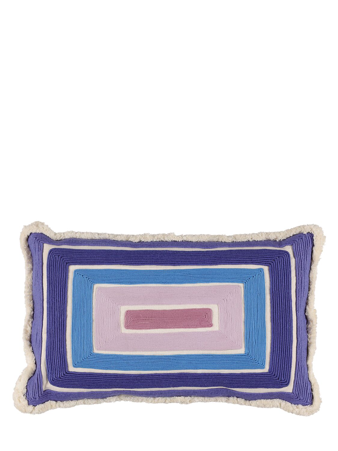 Jonathan Adler Scala Corded Rectangle Pillow In Purple
