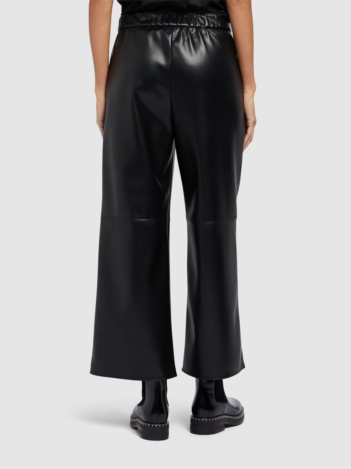 Shop 's Max Mara Luciana Faux Leather Pants In Black
