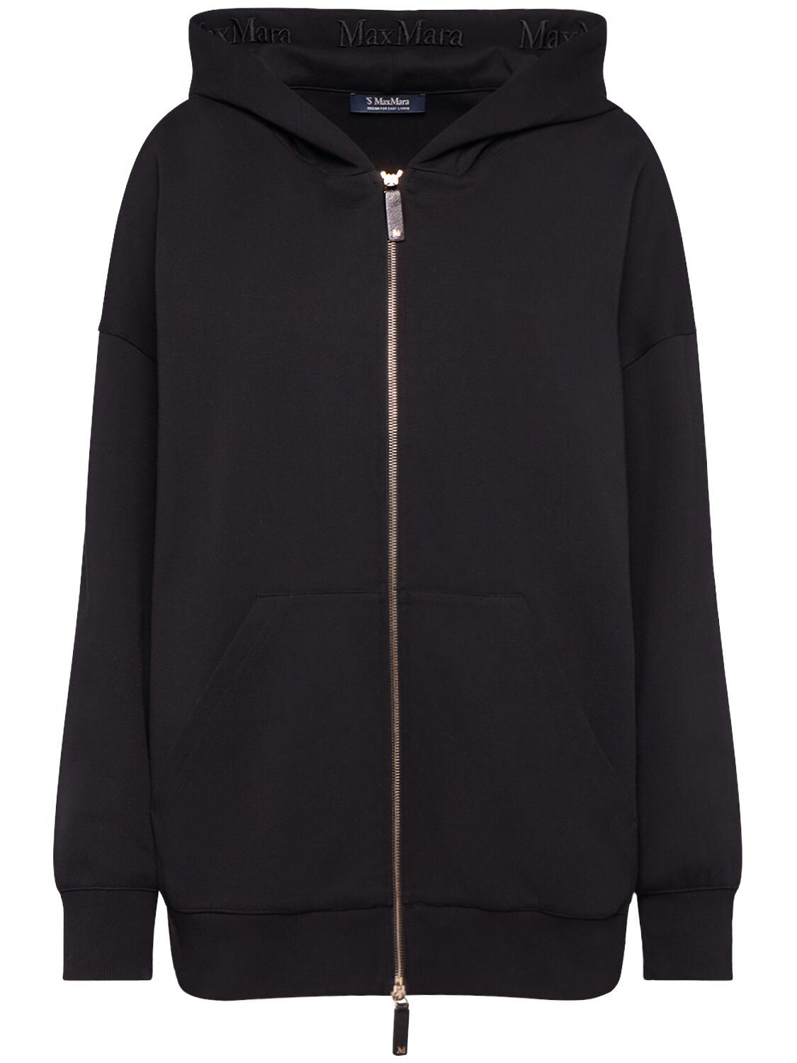 'S MAX MARA DOPPIA JERSEY ZIP HOODIE