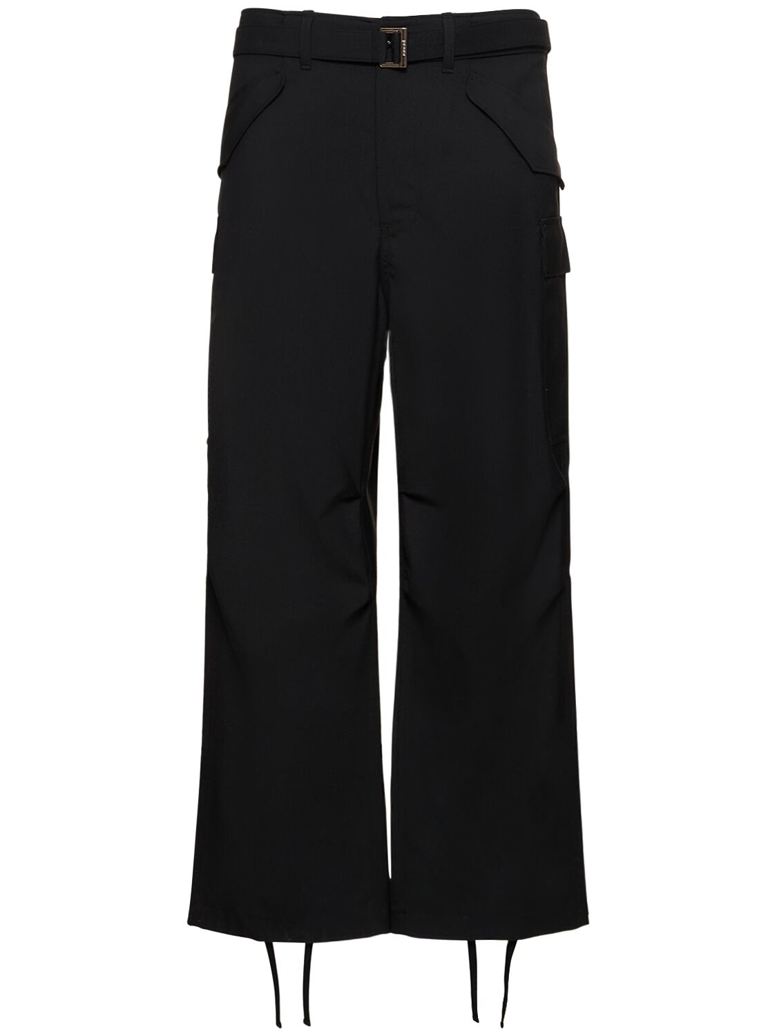 Sacai Tailored Suiting Pants In Black