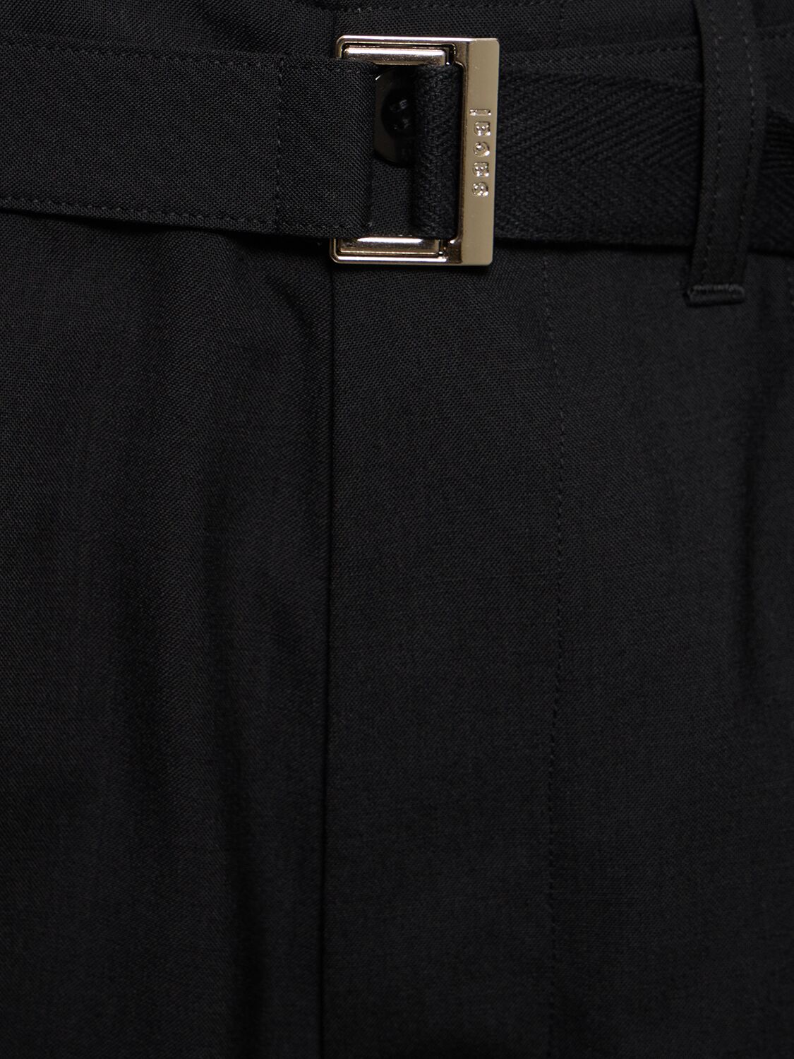 Shop Sacai Tailored Suiting Pants In Black