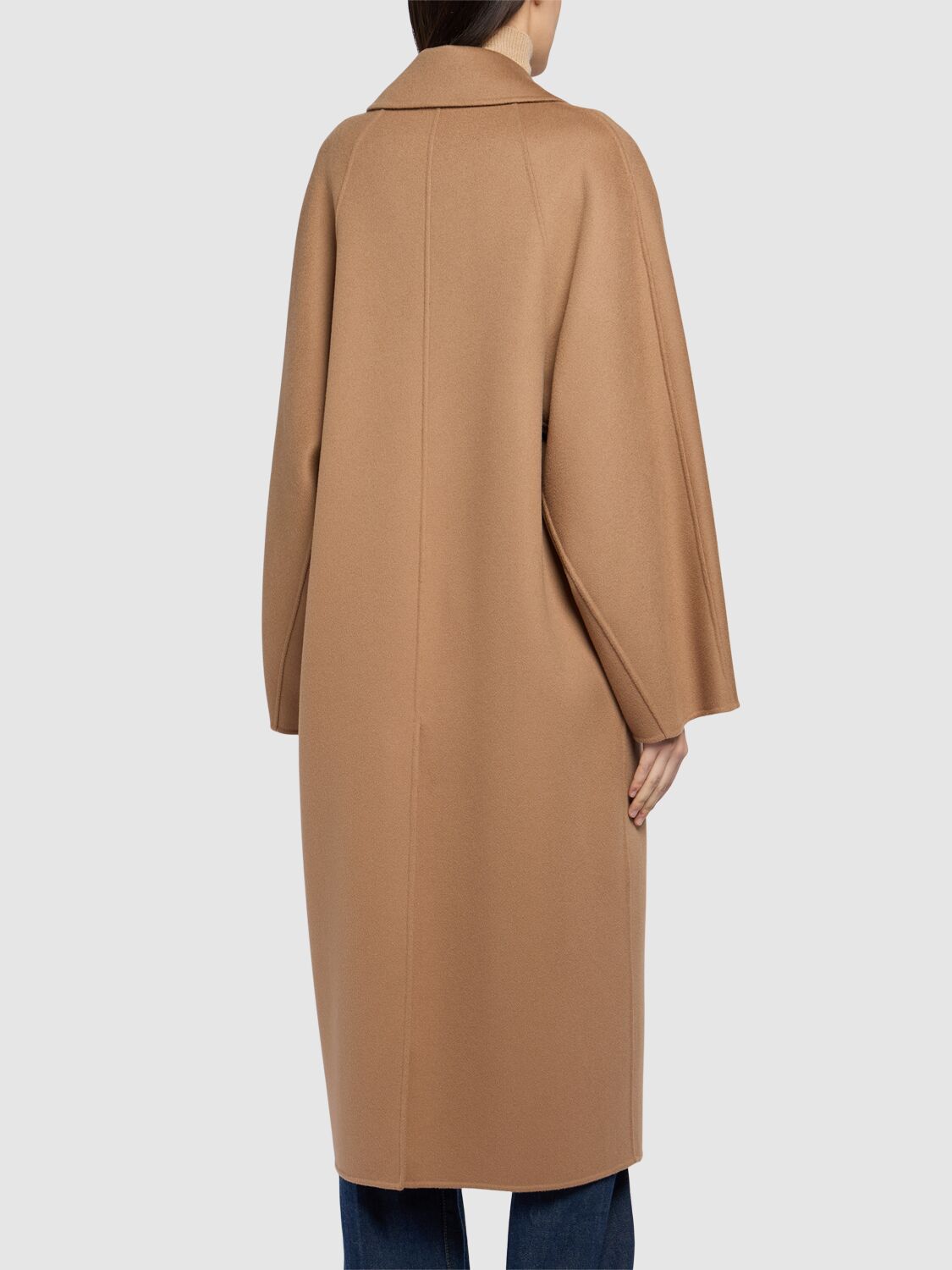 Shop 's Max Mara Capi Wool Long Coat In Beige