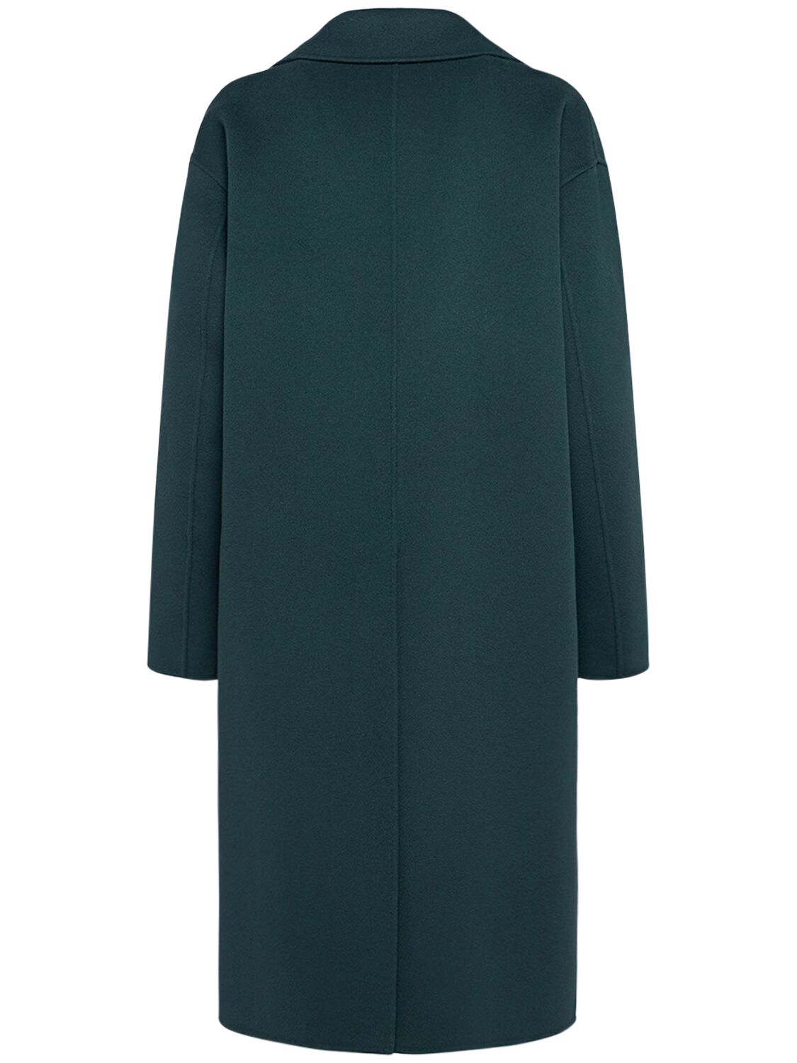 Shop 's Max Mara Oliver Double Breasted Wool Coat In Dark Green