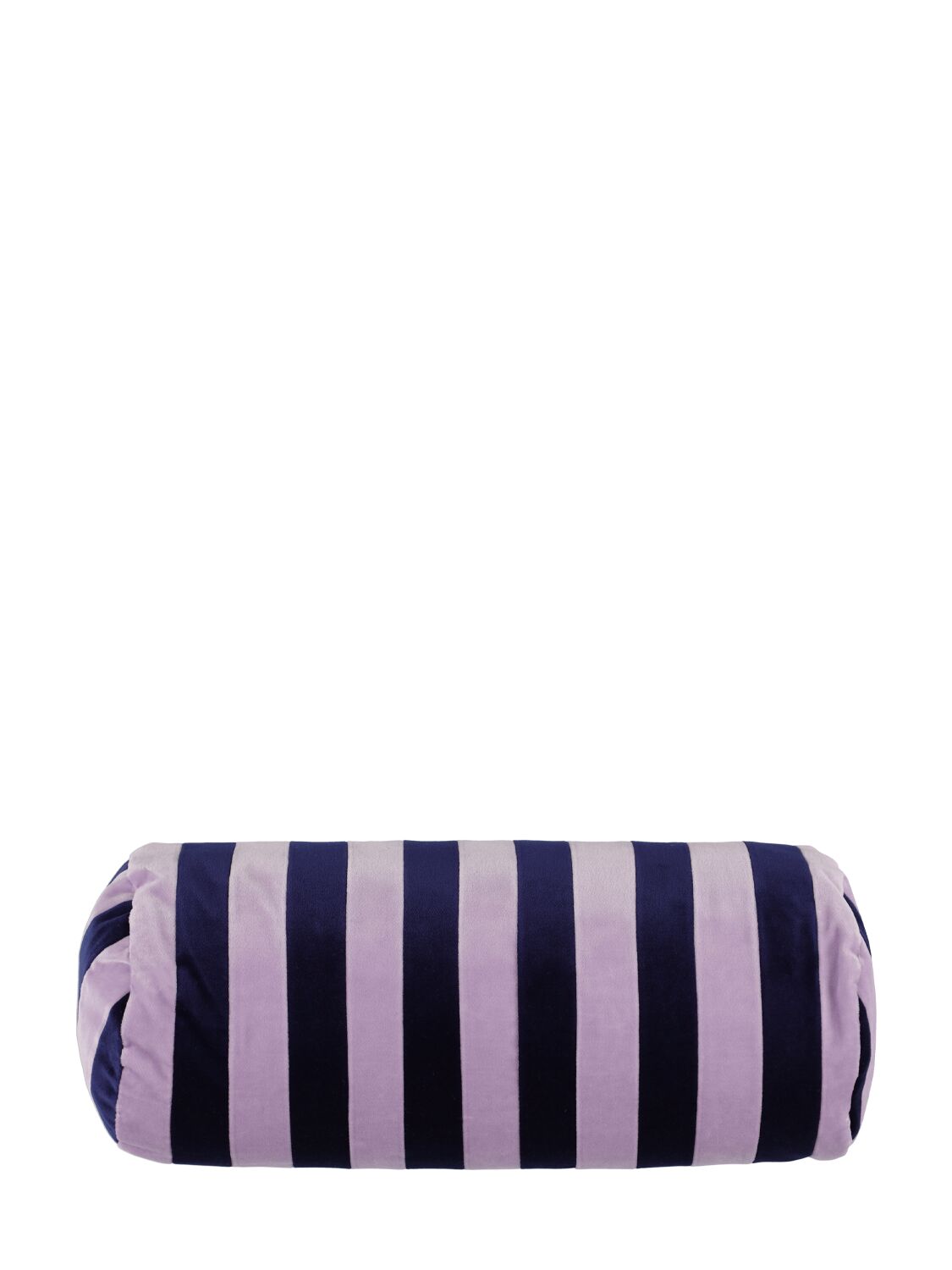 Christina Lundsteen Striped Bolster Cushion In Purple