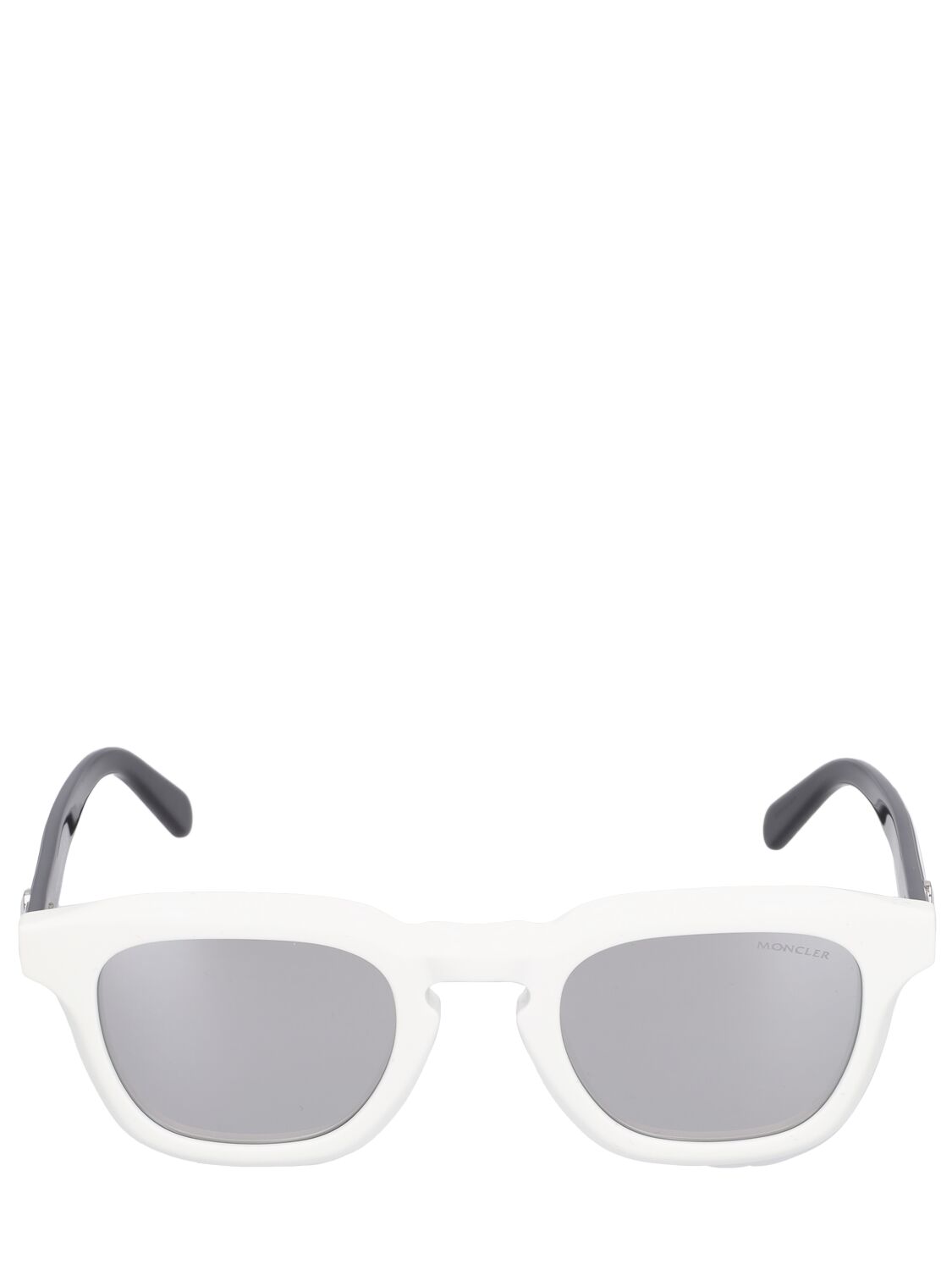 Moncler Gradd Squared Acetate Sunglasses In Shiny White