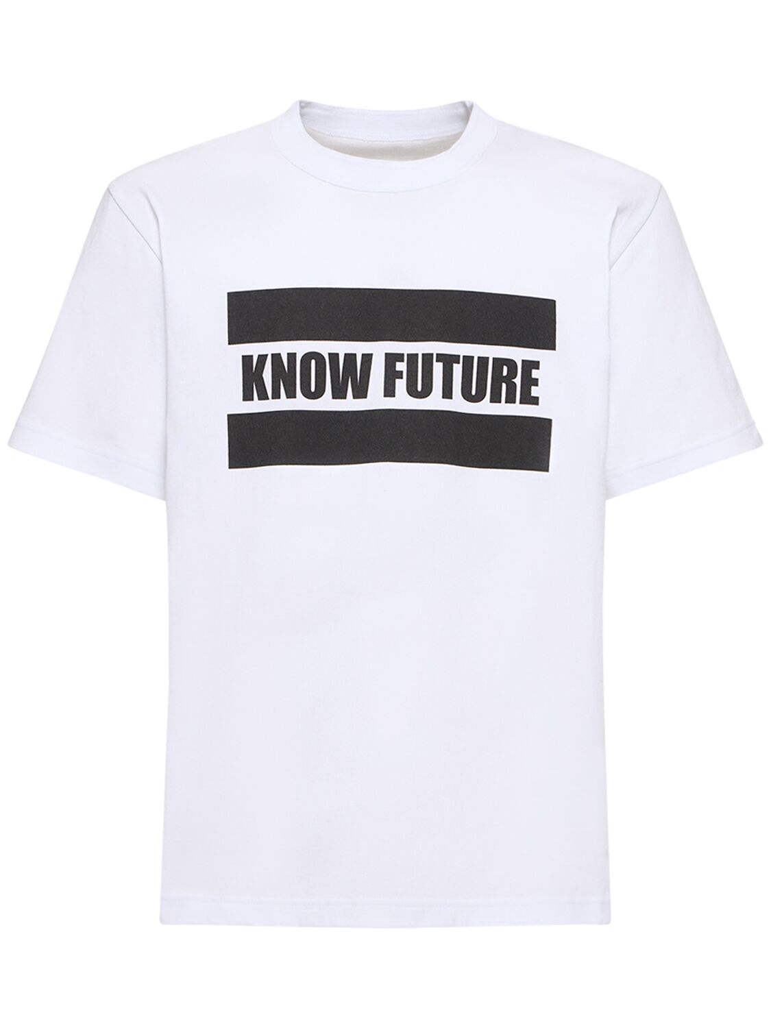 Shop Sacai Know Future Printed T-shirt In White
