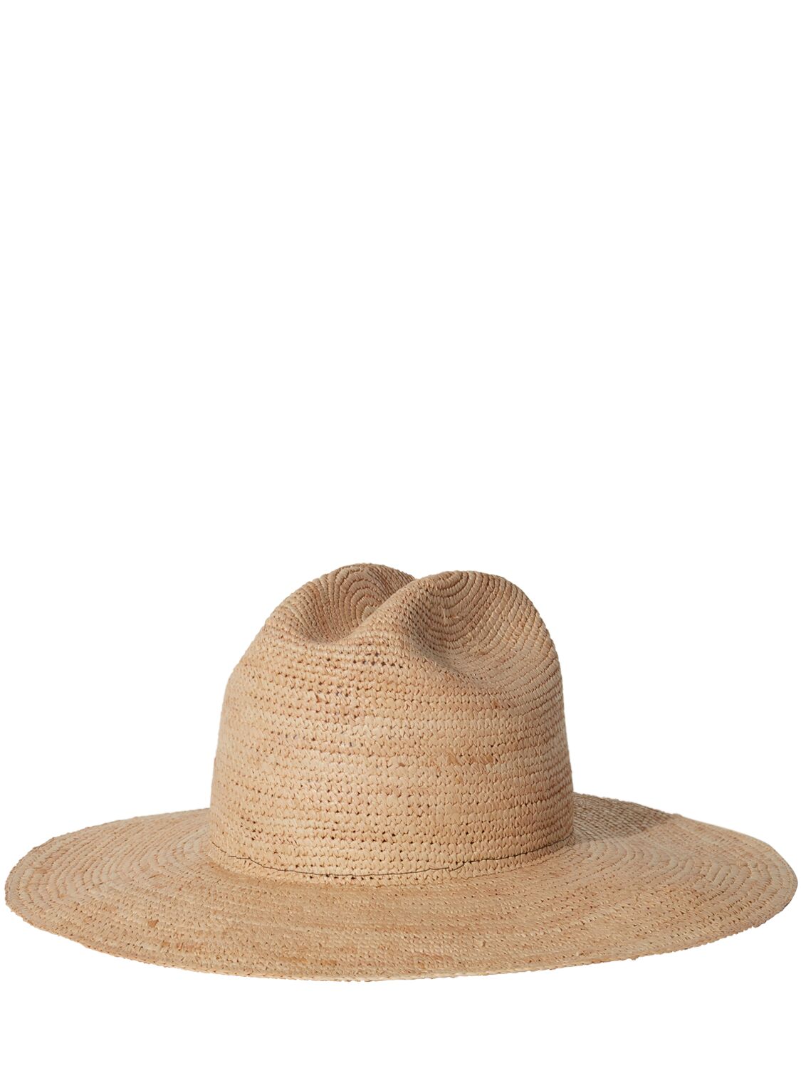 Shop Janessa Leone Chandler Raffia Fedora Hat In Natural