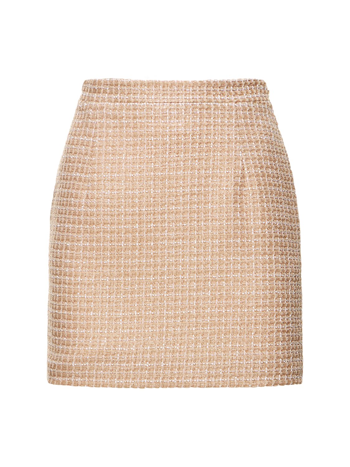 Sequined Tweed Mini Skirt