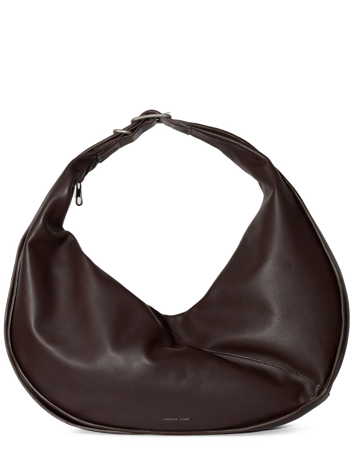 Janessa Leone Bode Adjustable Leather Tote Bag In Brown