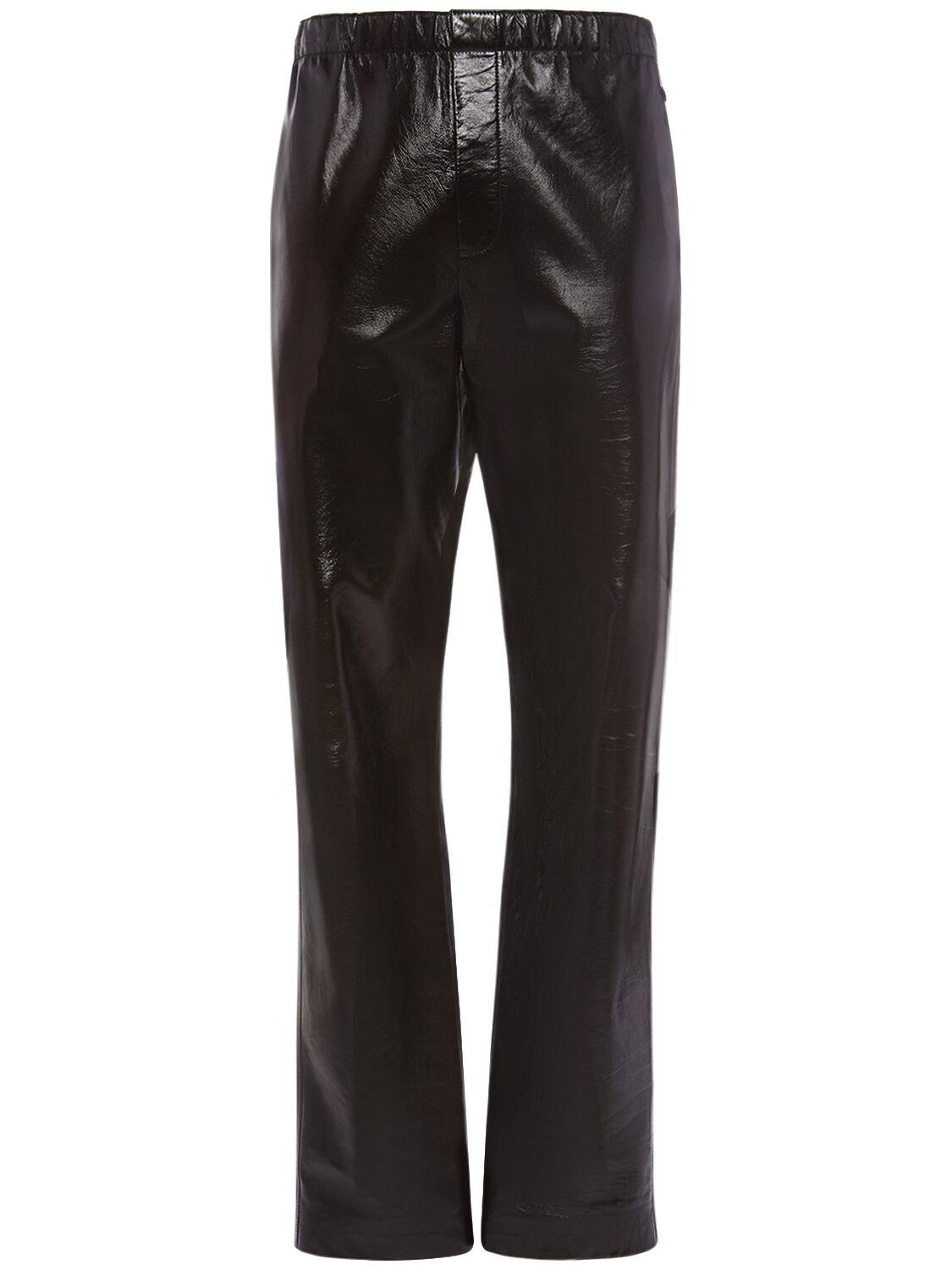 Image of Shiny Leather Elasticated Pants
