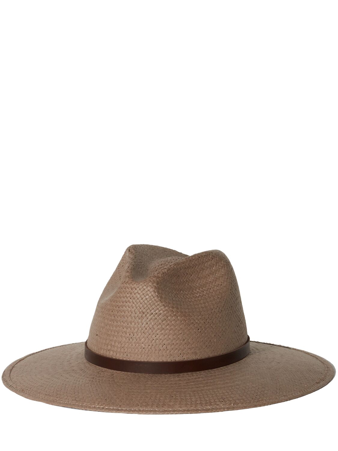 Shop Janessa Leone Judith Packable Fedora Hat In Taupe