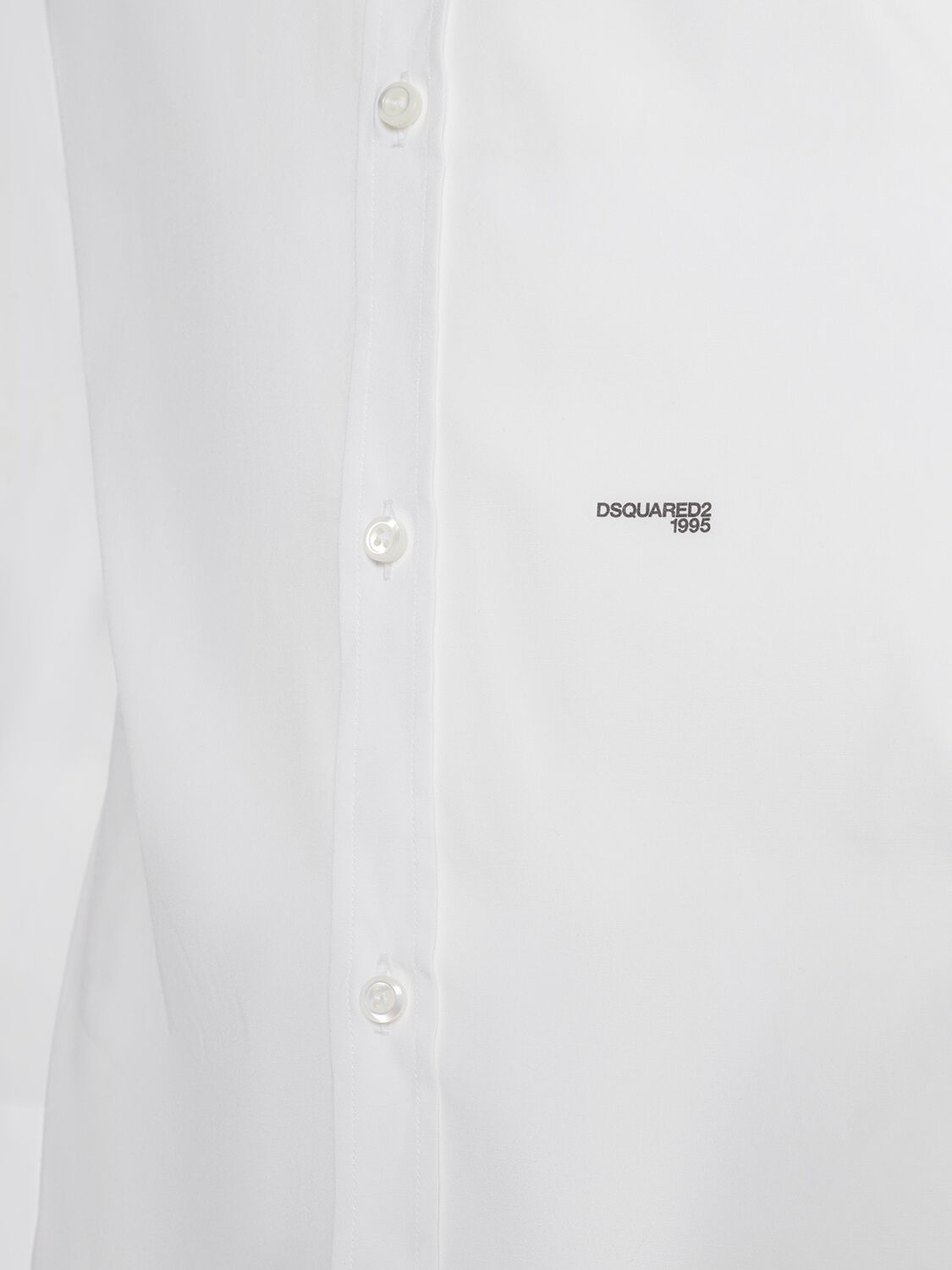 Shop Dsquared2 Ceresio 9 Dan Relaxed Cotton Shirt In White