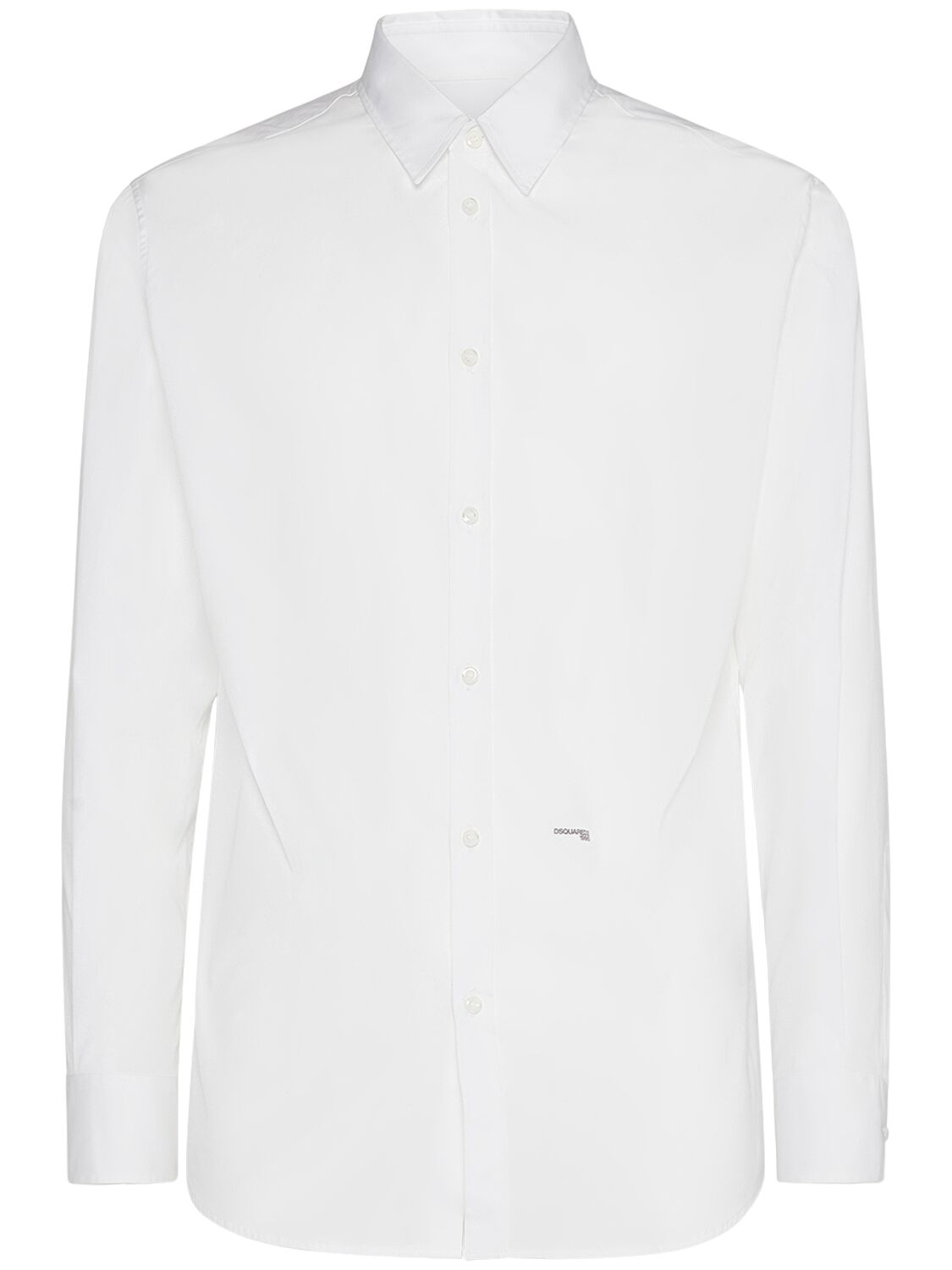 Dsquared2 Ceresio 9 Dan Relaxed Cotton Shirt In White