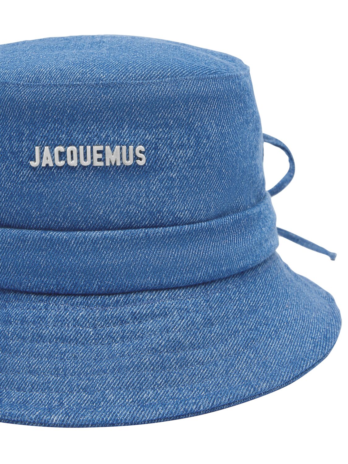 Shop Jacquemus Le Bob Gadjo Cotton Blend Bucket Hat In Blue